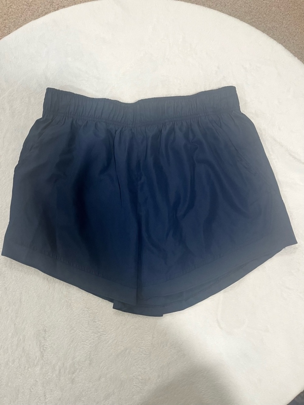 Athletic Works Large Navy Blue Running Shorts with Liner